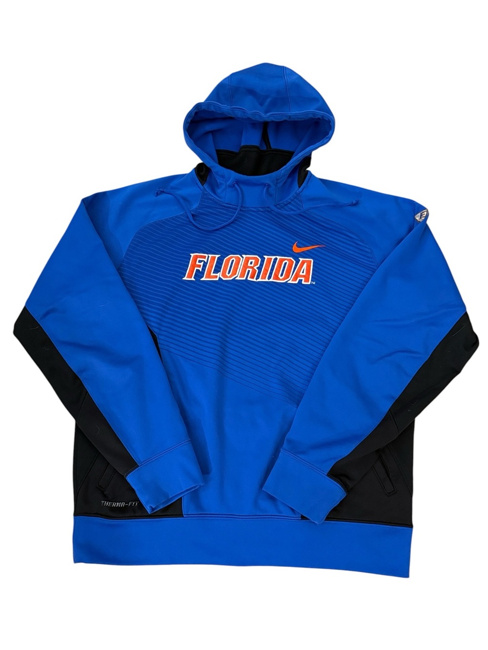 Nike Florida Gators Therma-FIT Elite Hoodie Blue Black NCAA Mens Large